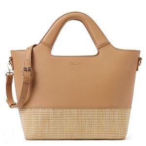 CLUCI Handbag/Leather Tote Shoulder with Bag Big Capacity